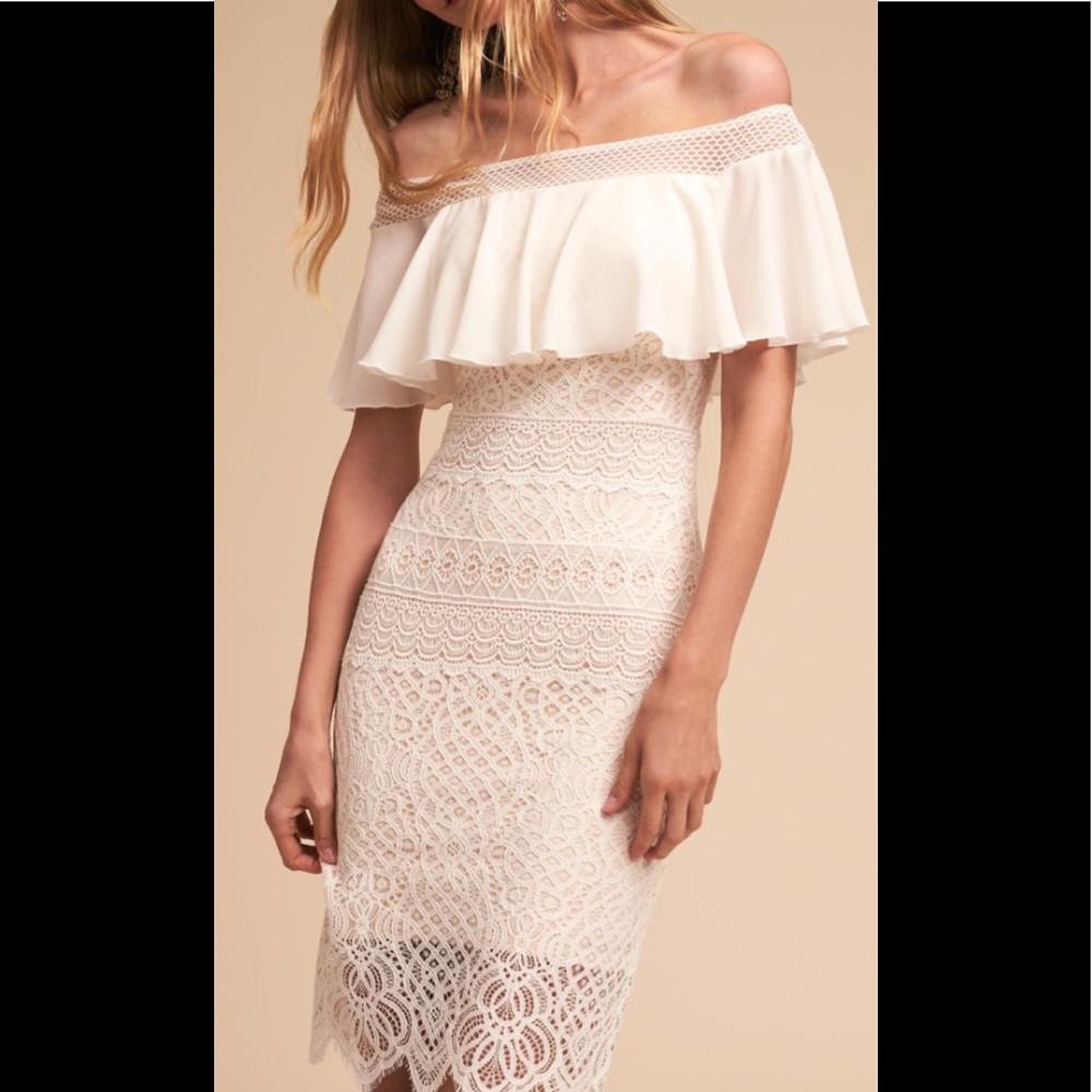 NWT BHLDN (Anthro) Lace Ivory Audra dress, Size 14